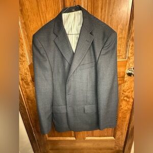Mens Haggar Three Button Blazer Suit Top Size 44R